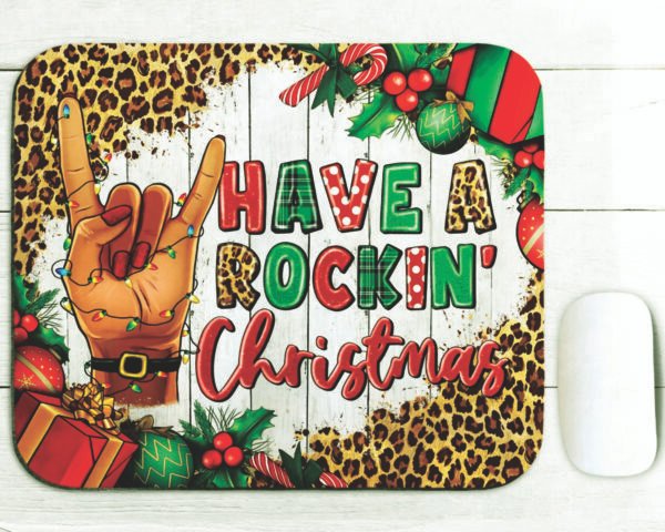 Christmas Have A Rockin Mouse Pad