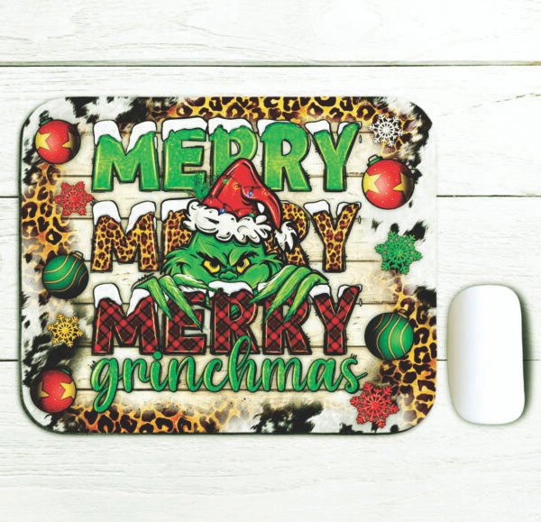 Christmas Merry Grinch Mouse Pad