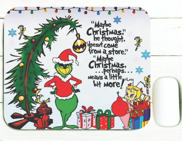 Christmas Grinch Mouse Pad