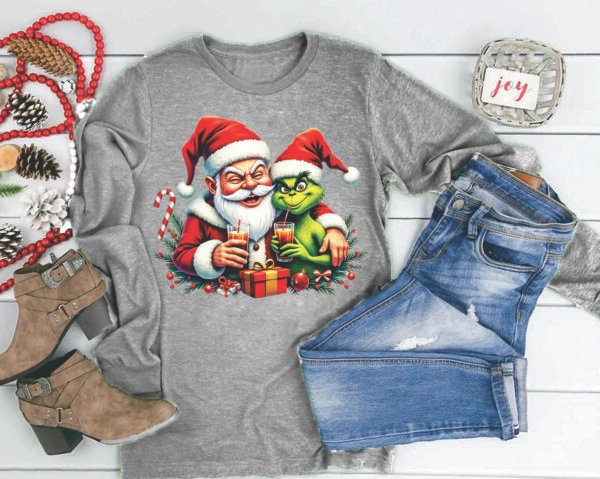 Santa & Grinch Party Longsleeve