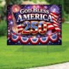 250th yard sign