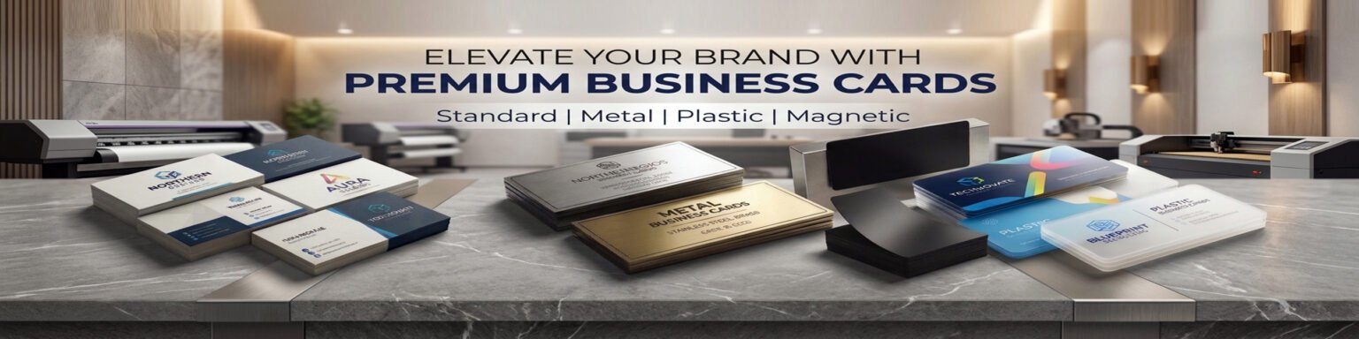 Business cards, Metal, Plastic, Magnetic